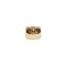 Bague 55 Bague tank nœud en or jaune, or gris et platine, diamant 58 Facettes REF24099CF-262