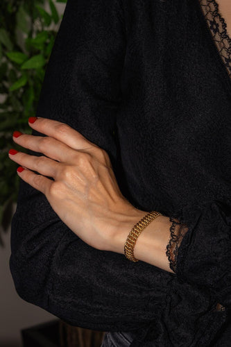 Bracelet Bracelet maille américaine en or jaune 58 Facettes 5079718CN