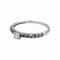 Bague 54 Bague solitaire en or blanc, diamant et saphirs 58 Facettes 5079833CN