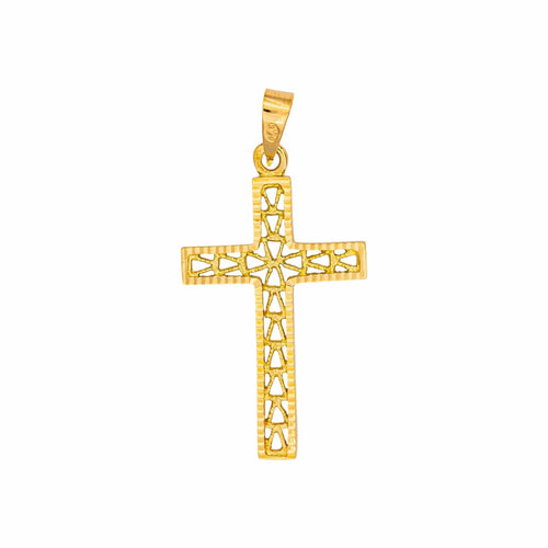 Pendentif Pendentif croix en or jaune 58 Facettes 5202393CN