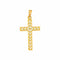Pendentif Pendentif croix en or jaune 58 Facettes 5202393CN