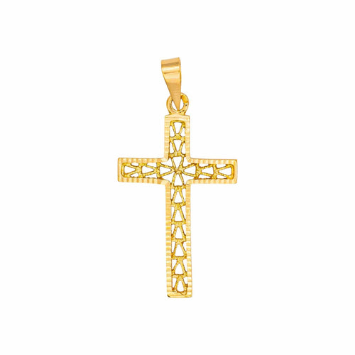 Pendentif Pendentif croix en or jaune 58 Facettes 5202393CN