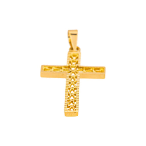 Pendentif Pendentif croix en or jaune 58 Facettes 5202393CN