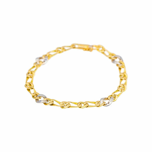 Bracelet Bracelet maille gourmette en or jaune et diamants 58 Facettes 5202403CN
