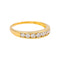 Bague 57 Demi-alliance - Bague en or jaune et diamants 58 Facettes 5226051CN