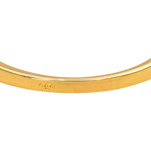 Bague 57 Demi-alliance - Bague en or jaune et diamants 58 Facettes 5226051CN