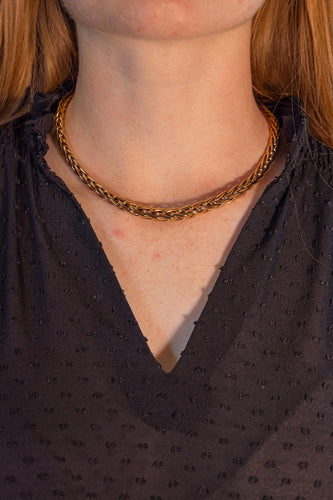 Collier Collier maille palmier en or jaune 58 Facettes 5753287CN