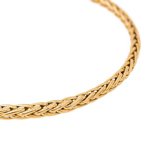 Collier Collier maille palmier en or jaune 58 Facettes 5753287CN