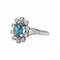 Bague 54 Pompadour - Bague en or blanc, saphir et diamants 58 Facettes 5708020CN