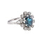 Bague 54 Pompadour - Bague en or blanc, saphir et diamants 58 Facettes 5708020CN
