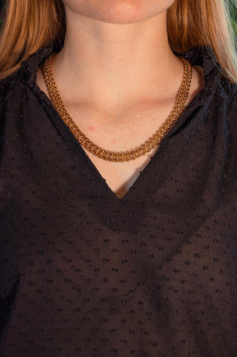Collier Collier maille souple en or rose 58 Facettes 5713886CN