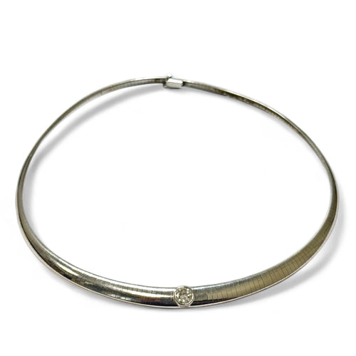 Collier Collier diamant - Maille Oméga en chute 58 Facettes REF2532-300