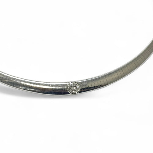 Collier Collier diamant - Maille Oméga en chute 58 Facettes REF2532-300