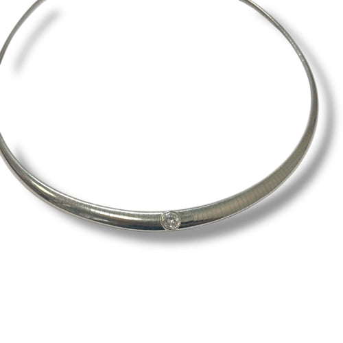 Collier Collier diamant - Maille Oméga en chute 58 Facettes REF2532-300