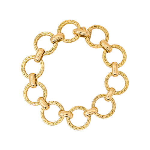 Bracelet Bracelet maille jaseron en or jaune 58 Facettes 5752796CN