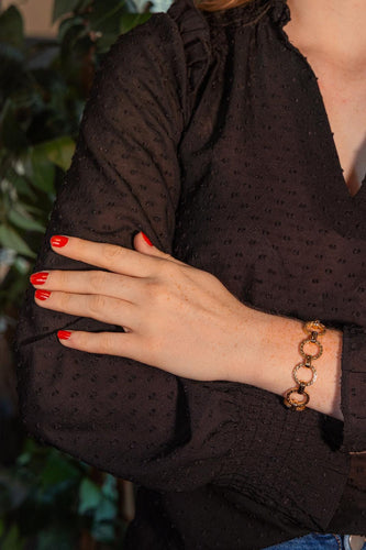 Bracelet Bracelet maille jaseron en or jaune 58 Facettes 5752796CN