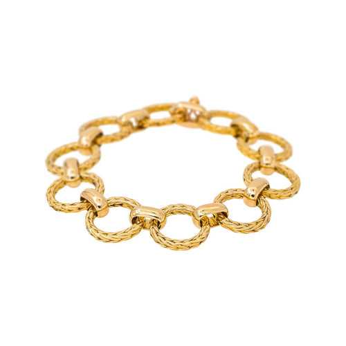Bracelet Bracelet maille jaseron en or jaune 58 Facettes 5752796CN