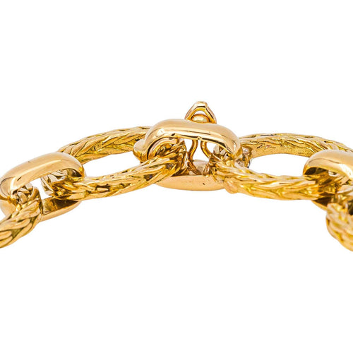 Bracelet Bracelet maille jaseron en or jaune 58 Facettes 5752796CN