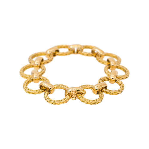 Bracelet Bracelet maille jaseron en or jaune 58 Facettes 5752796CN