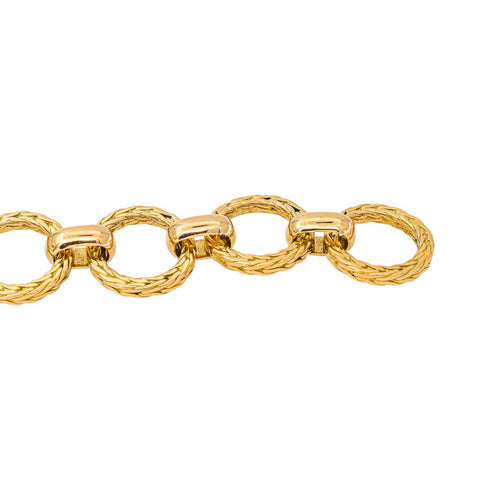Bracelet Bracelet maille jaseron en or jaune 58 Facettes 5752796CN