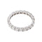 Bague 55 Alliance américaine - Bague en or blanc et diamants 58 Facettes 5709156CN