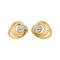 Boucles d'oreilles Boucles d'oreilles en or jaune et blanc avec diamants 58 Facettes 5713872CN