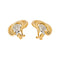 Boucles d'oreilles Boucles d'oreilles en or jaune et blanc avec diamants 58 Facettes 5713872CN