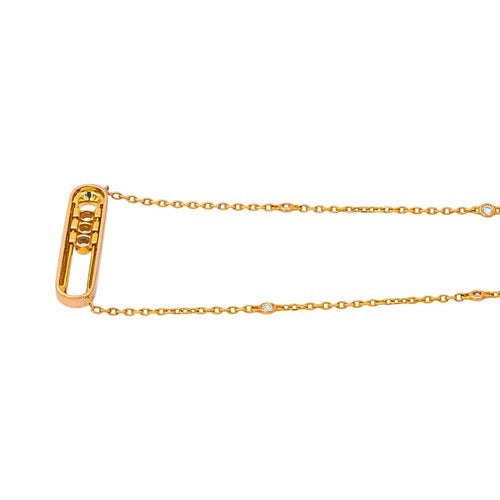 Collier Messika Move Classique - Collier en or rose et diamants 58 Facettes 5757406RV