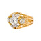 Bague 61 Bague rétro en or jaune et blanc et diamants 58 Facettes 5740042RV