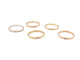 Bague 54 Pomellato Lucciole - Set de 5 bagues en or 18K et diamants 58 Facettes 275527