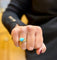 Bague 54 Boucheron Serpent Bohème - Bague en or jaune et turquoise 58 Facettes Bsb