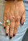 Bague 54 Boucheron Serpent Bohème - Bague en or jaune et turquoise 58 Facettes Bsb