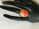 Bague 57 Bague camée en or jaune et corail 58 Facettes 01172