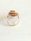 Bague 57 Bague camée en or jaune et corail 58 Facettes 01172