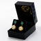 Boucles d'oreilles Boucles d'oreilles en or jaune, émeraudes et perles des mers du Sud 58 Facettes E0027