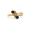 Bague 53 Bague Toi & Moi en or jaune, saphirs et diamants 58 Facettes 260159R