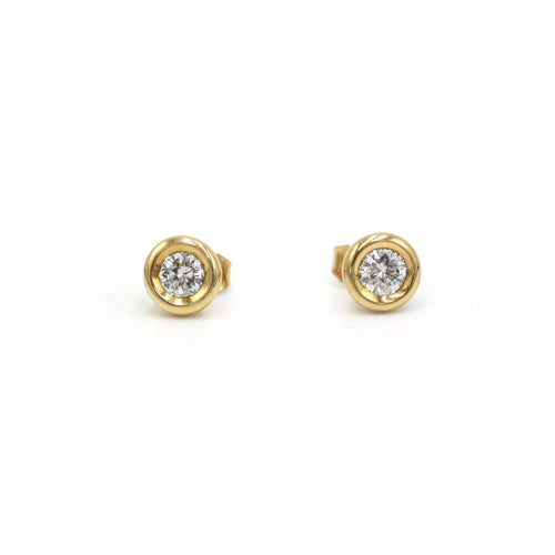 Boucles d'oreilles Boucles d'oreilles en or jaune et diamants 58 Facettes 260160R