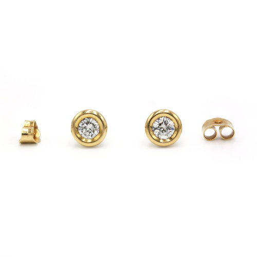 Boucles d'oreilles Boucles d'oreilles en or jaune et diamants 58 Facettes 260160R