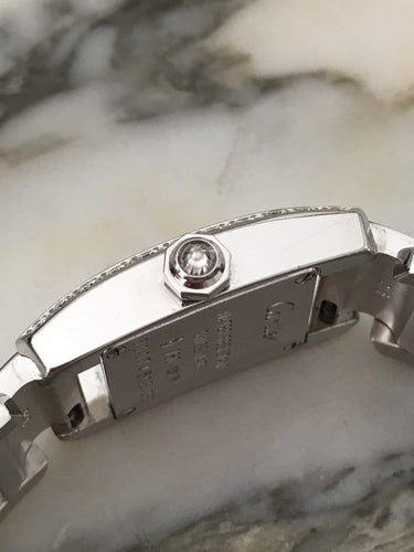 Montre Cartier Tankissime - Montre en or gris 18K et diamants 58 Facettes 275