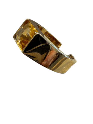 Bague 55 Cartier Tank - Bague en or jaune et citrine 58 Facettes 31600061