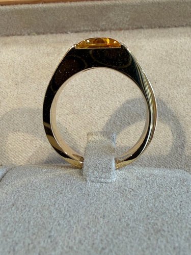 Bague 55 Cartier Tank - Bague en or jaune et citrine 58 Facettes 31600061