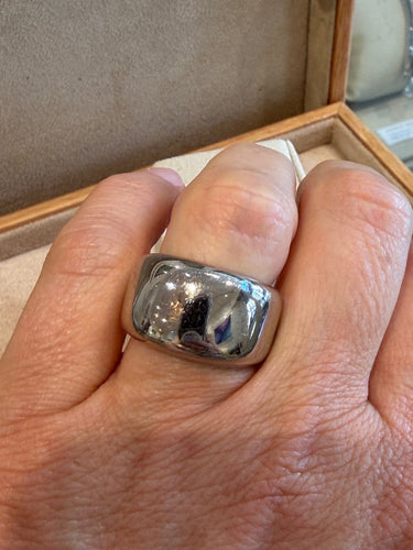 Bague 53 Cartier Nouvelle Vague - Bague jonc en or gris 58 Facettes 20262505