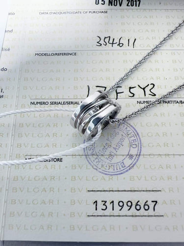 Collier Bvlgari - Collier en or blanc 58 Facettes jnci122