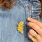 Broche Broche feuillage en or jaune 18K et diamants 58 Facettes REF2548-315