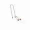 Collier Collier négligé - Collier en or gris et or jaune 18K, diamants et rubis 58 Facettes REF24087-250