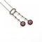 Collier Collier négligé - Collier en or gris et or jaune 18K, diamants et rubis 58 Facettes REF24087-250