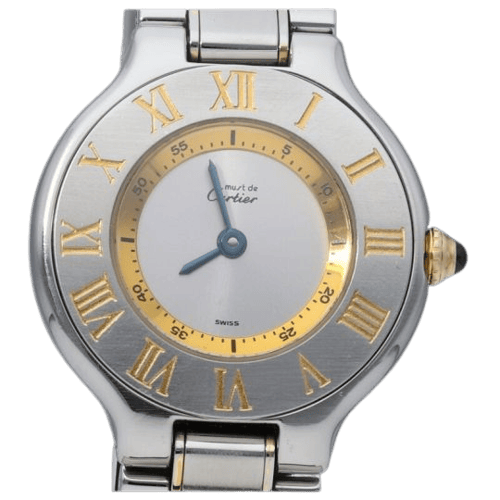Montre Cartier Must 21 - Montre en or jaune et acier 58 Facettes MT47126