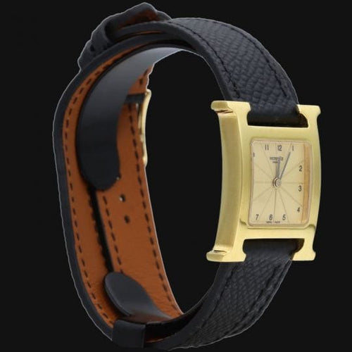 Montre Hermès Heure H - Montre femme en plaqué or 58 Facettes MT47105