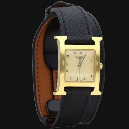 Montre Hermès Heure H - Montre femme en plaqué or 58 Facettes MT47105