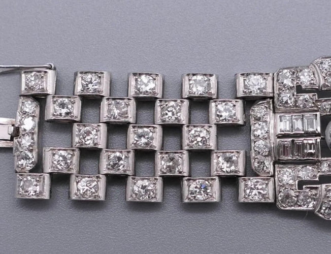 Bracelet Bracelet Art déco 15,30 ct 58 Facettes Bracelet